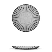 ОСЗ Магия графит Тарелка десертная 19,6см, стекло