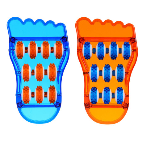 Массажер для ступней ног (улучшающий кровообращение) тм BY SPORT, 21,5x12см, пластик, 2 цвета
