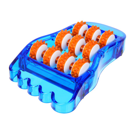 Массажер для ступней ног (улучшающий кровообращение) тм BY SPORT, 21,5x12см, пластик, 2 цвета