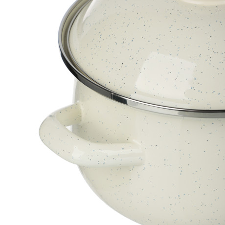 Кастрюля эмалированная VETTA Айвори, 18см, 2л, индукция