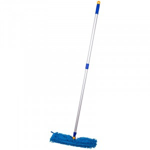 Швабра двусторонняя, алюм. ручка 75-130см, насадка МОП микрофибра 40см, OfficeClean Professional