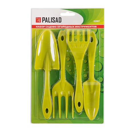 Набор садового инструмента, полипропиленовый, 4 предмета, Palisad