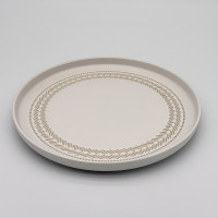 Тарелка подстановочная 26,6см, тм MILLIMI, Треция белый, керамика