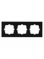 Lezard VESNA рамка акрил СУ 3 мест., гориз., черная 742-5880-148