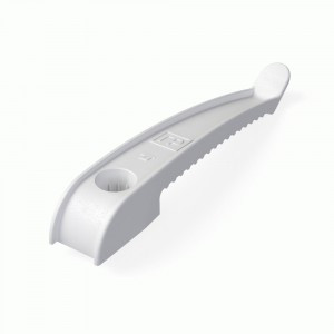 Промрукав крепление (держатель) каб. односторон. ПМ (монт. пист.) БЕЛЫЙ ГУ 20шт, цена за шт P