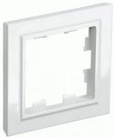 IEK BRITE Рамка СУ 1 мест. РУ-1-БрБ белый BR-M12-K01