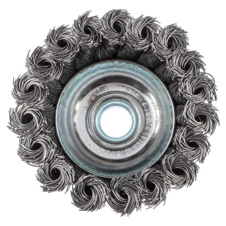 ЕРМАК Щетка металл. для УШМ 75мм/М14 крученая (чашка)