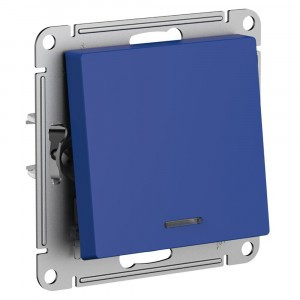 Systeme Electric AtlasDesign мех. выкл.(перекл. проходн) СУ 1 кл. аквамарин(пл.осн инд)ATN001163(5!)