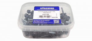 Саморез кров 4,8*29 графит RAL 7024 (55 шт) 1/6 НАКРЕПКО 204709