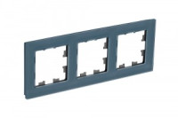 Systeme Electric AtlasDesign NATURE рамка СУ 3 мест., НАТУРАЛЬНОЕ СТЕКЛО, ГРИФЕЛЬ ATN360703