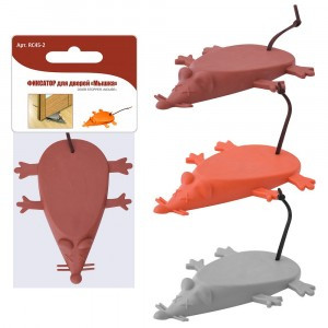 Фиксатор д/дверей "Мышка", 12*10см (кратность 6шт!!!), пластик RC45-2 Мультидом