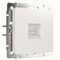 Werkel мех. роз. телеф. СУ 1 мест. RJ-11 (перламутровый рифленый) W1182013 a051181