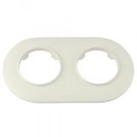 Bylectrica РЕТРО ПРОВАНС круг Рамка 2 мест.,  (ЮЛИГ.735212.499 беж.)