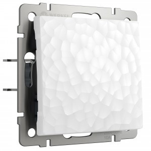 Werkel мех. выкл. СУ 1 кл. 10A проходной (белый) Hammer a052027