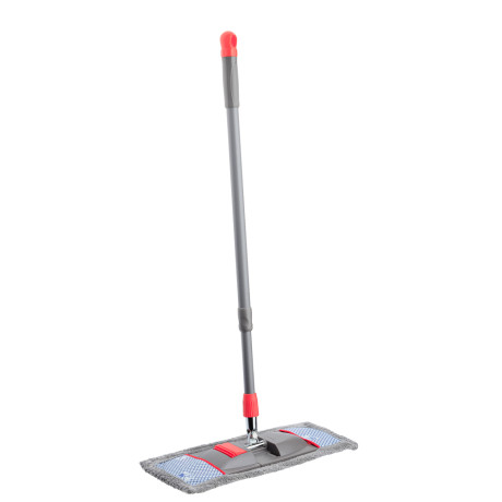 Vetta Швабра с насадкой из микрофибры 44x15см, телескоп.ручка 83-126см