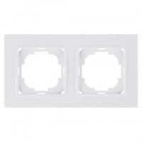 Nilson рамка 2 мест. ALEGRA, белый 25110092