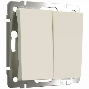 Werkel мех. выкл. СУ 2 кл. (айвори матовый) a059280 W1120062