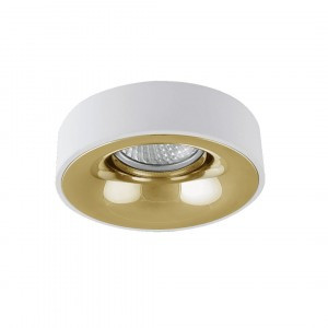 SWG/Design LED NC1826-M-W+G св-к накл. рамка белый+золото MR16 InLondon