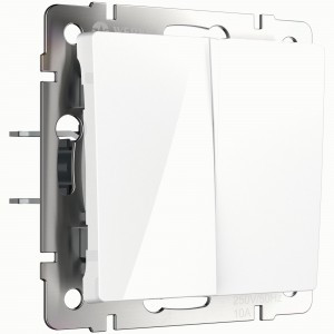 Werkel мех. выкл. СУ 2 кл. 10A самовозврат W1122401 (белый) a062572