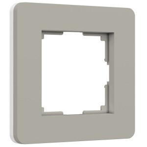 Werkel рамка СУ  1 мест. Split (дымчатый белый, soft-touch) W0013067 a067259