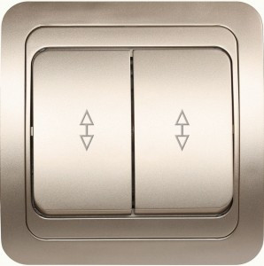 Smartbuy Марс выкл. проходной СУ 2-клавишный 10А шампань (SBE-02c-10-SW22-0)