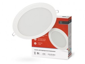 ASD/inHome св-к встр. св/д даунлайт RLP 18W(1080lm) 6500K 6K d225(202)x18 круг белый IP40 8476
