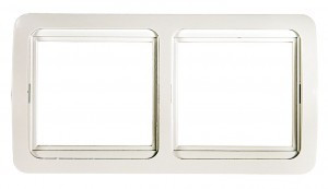 ASD/InHome CLASSICO рамка. СУ 2 мест. бел. (горизонт.) 2302H