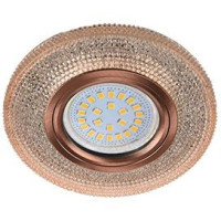 Ecola LD7069 MR16 GU5.3 св-к Круг &quot;Модерн&quot; подсветка 4K Св-зол/Черн.медь 25x95 FL16PMEFB (10!)