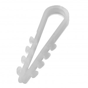 Bylectrica дюбель- хомут для круглого кабеля 5-10мм, бел. (цена за уп.100 шт.) ДХК 5-10