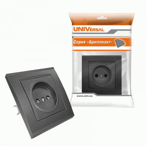 UNIVersal Бриллиант роз. СУ 1 мест. графит (керам. осн.) 7947588-Gr