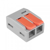 REXANT Клемма универс. СМК 222-612/221-612, 2-проводная серая 0,5-4/6 мм2 (50 шт/уп) цена/шт 07-5270