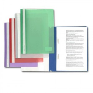 Скоросшиватель пластиковый BRAUBERG, цвет ассорти 221820