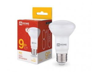 ASD/InHome лампа св/д VC R63 E27 9W(810lm) 3000K 2K 102x63 (без пульсации) 4301