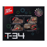 BY Русские Супергерои УВЗ Мини-конструктор Танк Т-34, 13,5*16,5*6,5 см., ABS