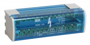 IEK шина на DIN-рейку в корпусе (кросс-модуль) L+PEN 2х15