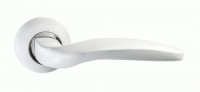 Ручка дверная компл.круг.основ. PUERTO Пиката мат. супер белый/хром блест. INAL 519-08 MSW/CP