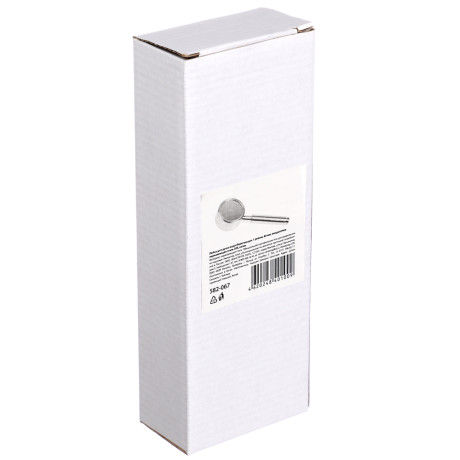 Лейка для душа водосберегающая, 1 режим, 80мм, микроточки, нержавеющая сталь 304, сатин