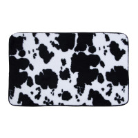 VETTA Коврик для ванной, искусственный мех, губка 0,8 см, полиэстер, 40х60 см, энимал, черный/белый