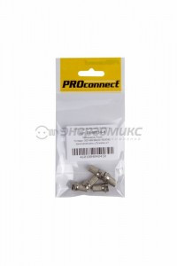 Разъем  F-разъем  RG-6  PROCONNECT   (ПАКЕТ БОБ) 5 шт, цена за уп-ку, 05-4003-6-9