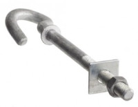 EKF крюк монтажный B20 2000кгс до 1кВ 20х240мм b-20