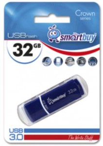 Флэш-диск (флэшка) USB 3.0 32Gb SmartBuy Crown Blue (SB32GBCRW-BL)