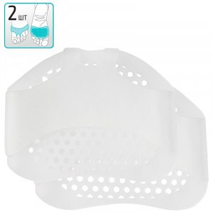 Полустельки защитные силикон 2шт БЕЛЫЙ, кратно 24упак, 108001 Рыжий кот