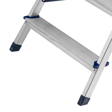 Стремянка двусторонняя 6 ступеней, алюминиевая, Сибртех