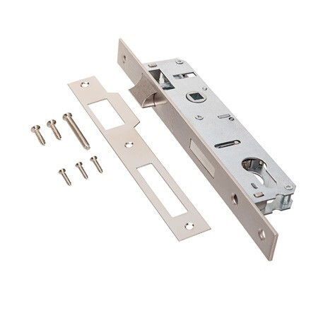 Замок врез 7300-25-NIS Apecs (бэксет 25мм, Б/цил., межос.-85мм)   \30