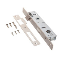 Замок врез 7300-25-NIS Apecs (бэксет 25мм, Б/цил., межос.-85мм)   \30