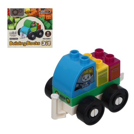 Конструктор развивающий "Транспорт", ABS, 11х6х10см, 6 дизайнов