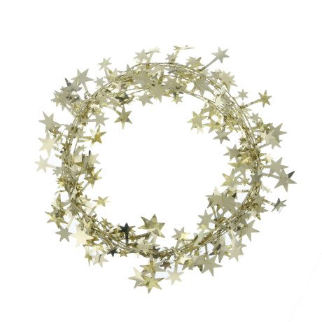 СНОУ БУМ Мишура на леске 270 см, ПЭТ, цвета в ассортименте золото, серебро, белый, 26-337