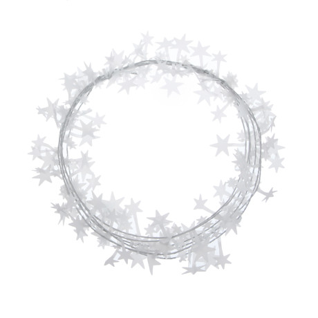 СНОУ БУМ Мишура на леске 270 см, ПЭТ, цвета в ассортименте золото, серебро, белый, 26-337