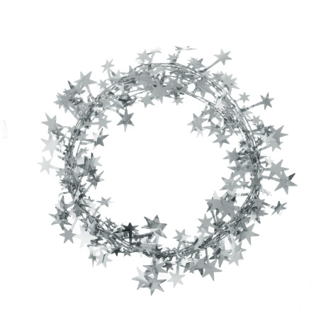 СНОУ БУМ Мишура на леске 270 см, ПЭТ, цвета в ассортименте золото, серебро, белый, 26-337