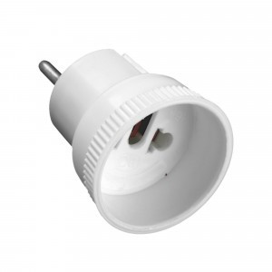 Uniel вилка-переходник 16А белый, АБС-пластик S-ES1-16R